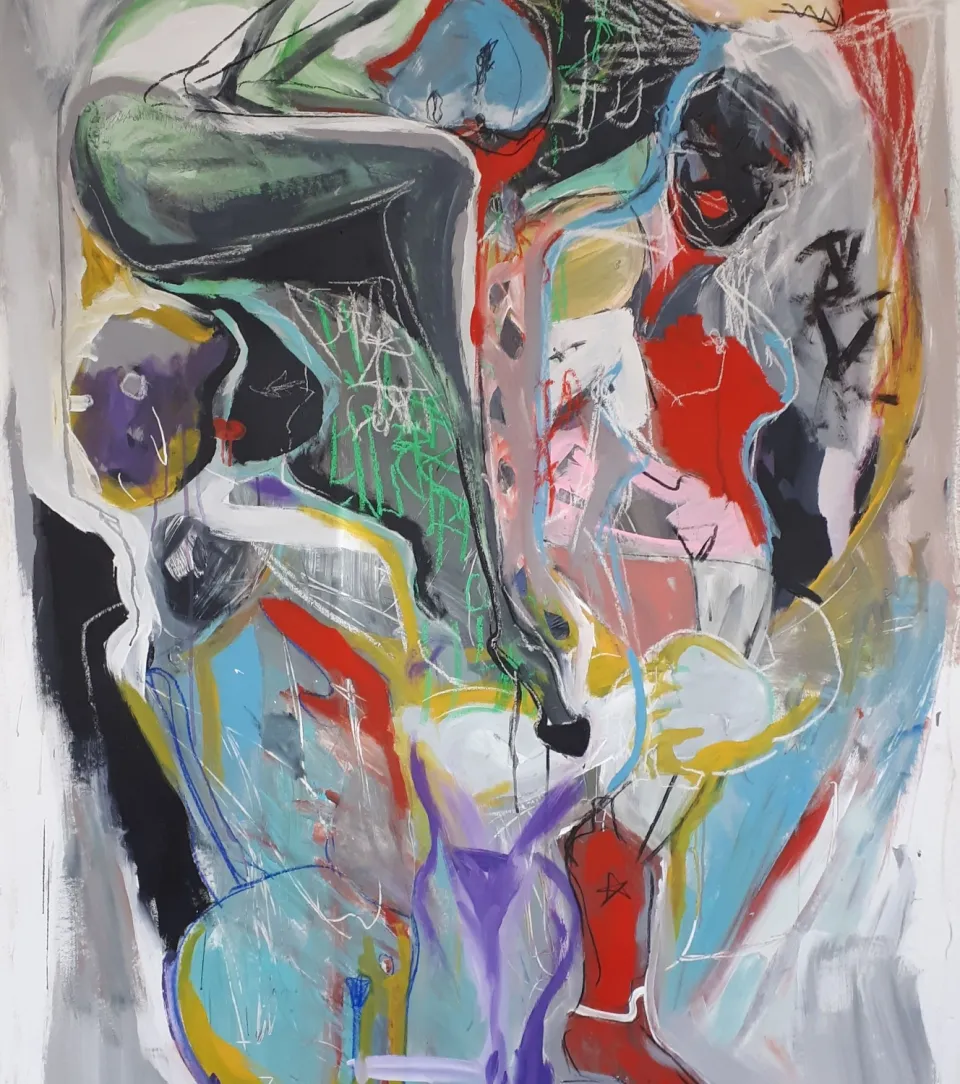 banane! (technique mixte sur toile 110x170cm) 2020