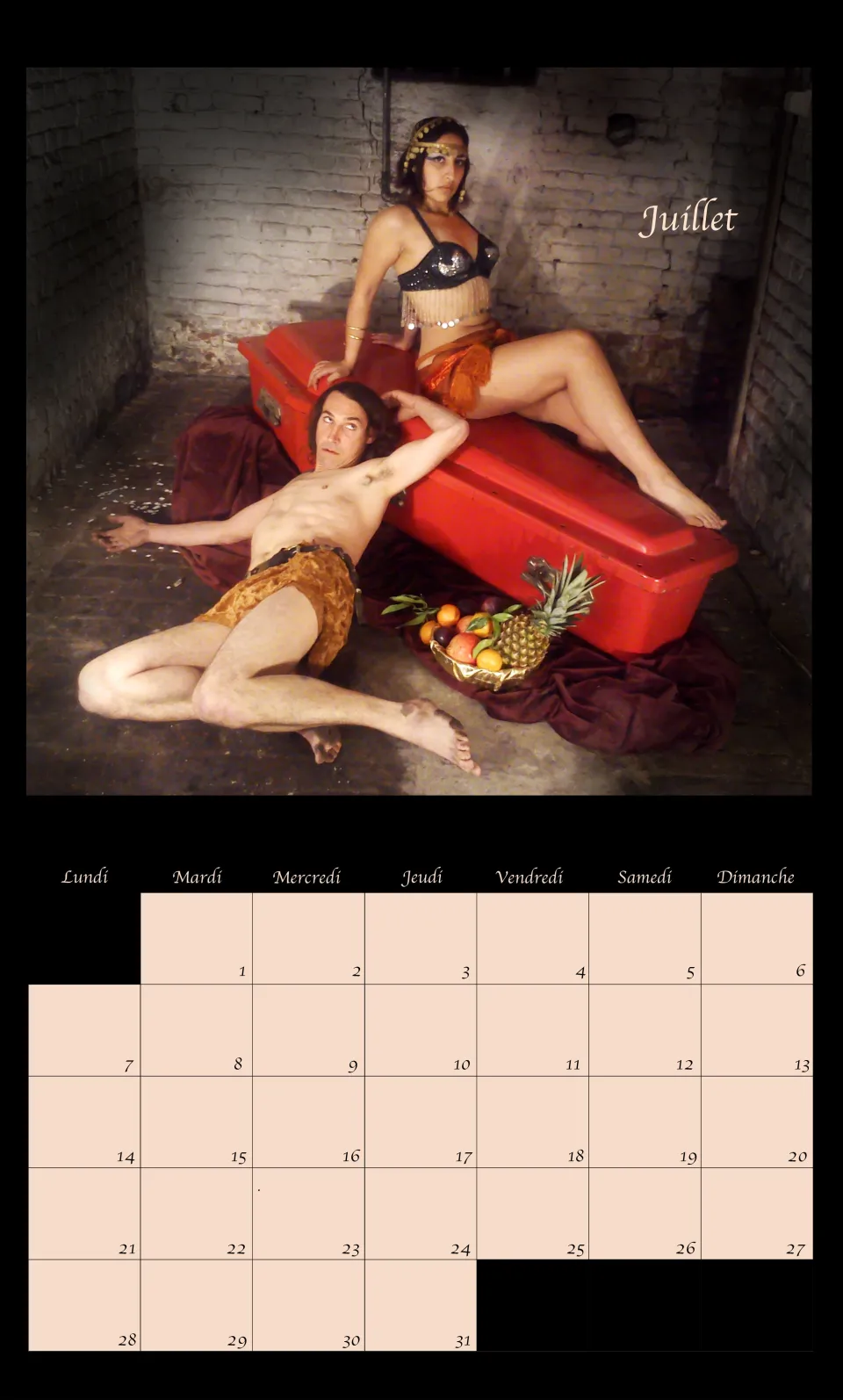 Calendrier sexy des pompes funèbres
