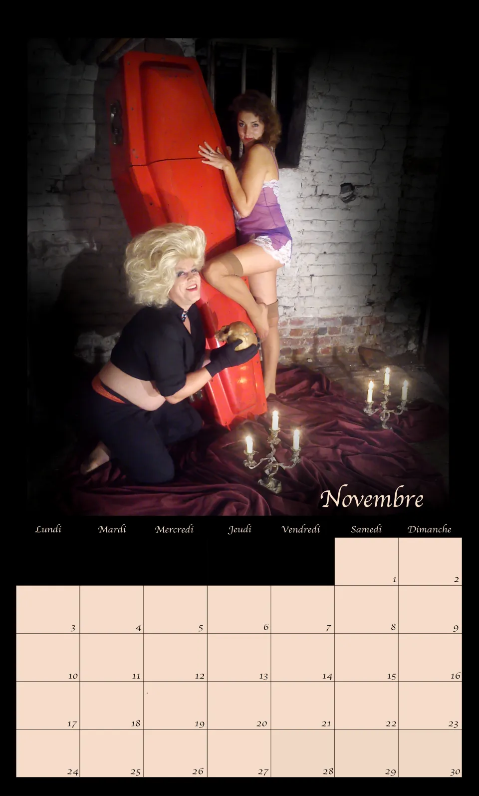 Calendrier sexy des pompes funèbres