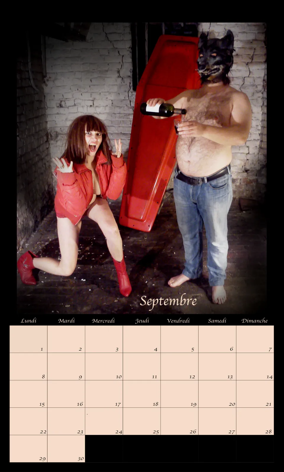 Calendrier sexy des pompes funèbres