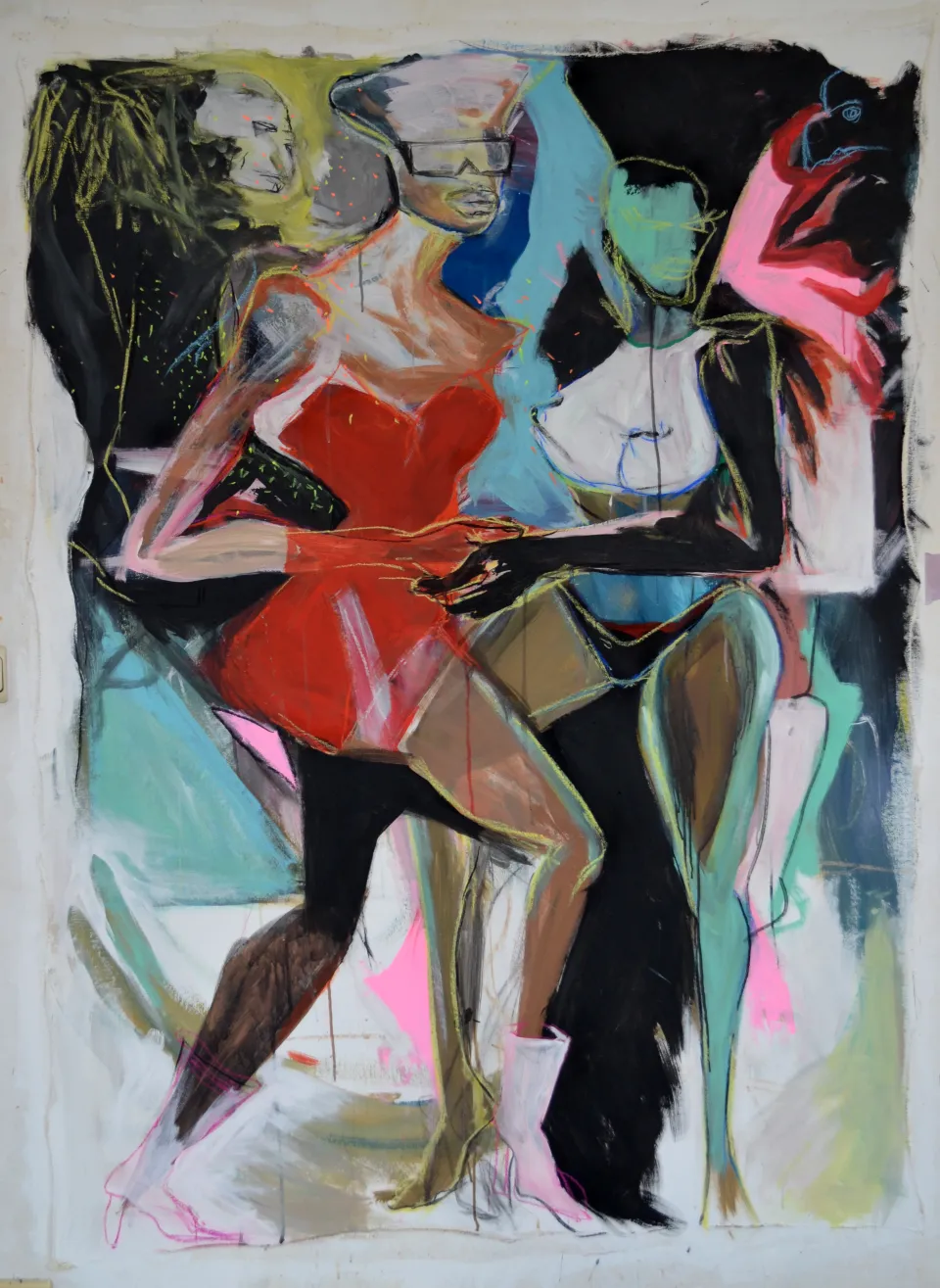 carnival (technique mixte sur toile 125x175cm) 2020