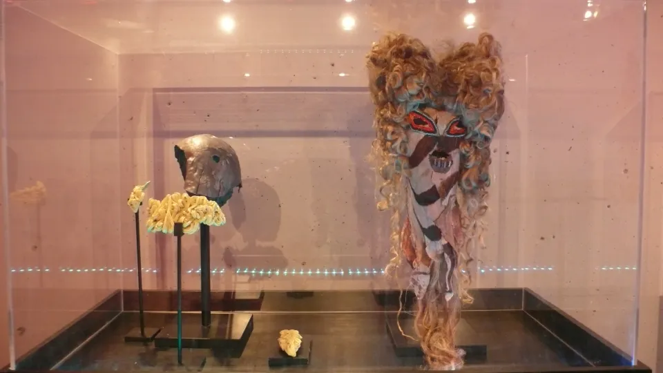 Masque de catcheurs, expo en collaboration avec Emmanuel Guise et Jolie Julien.